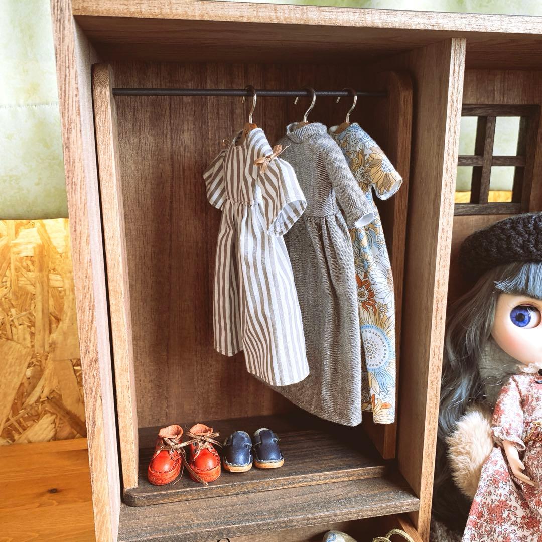 skyおうち型人形用収納ケース　ブライスアイシードール　人形用クローゼット