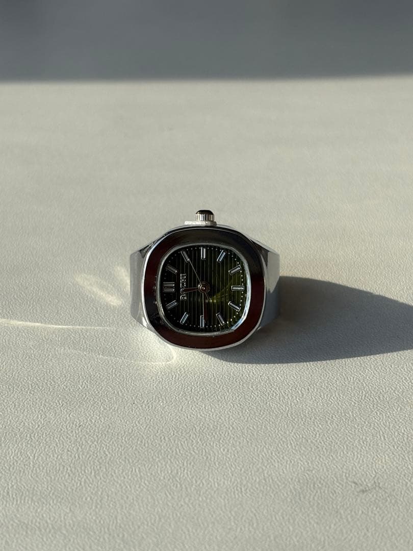 アクセサリー Bozhirings NAUTILUS RING / SILVER GREEN