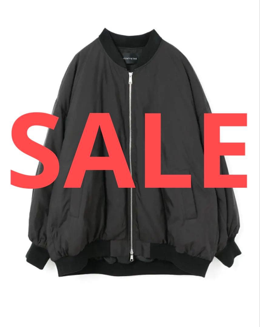 mizuiro ind ワイドジップダウンブルゾン