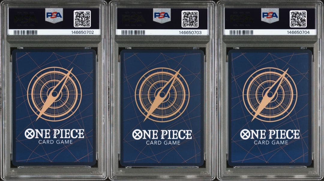 ルフィ ゾロ サンジ ゴムゴムの巨人 / 阿修羅 / 牛肉 PSA10 連番