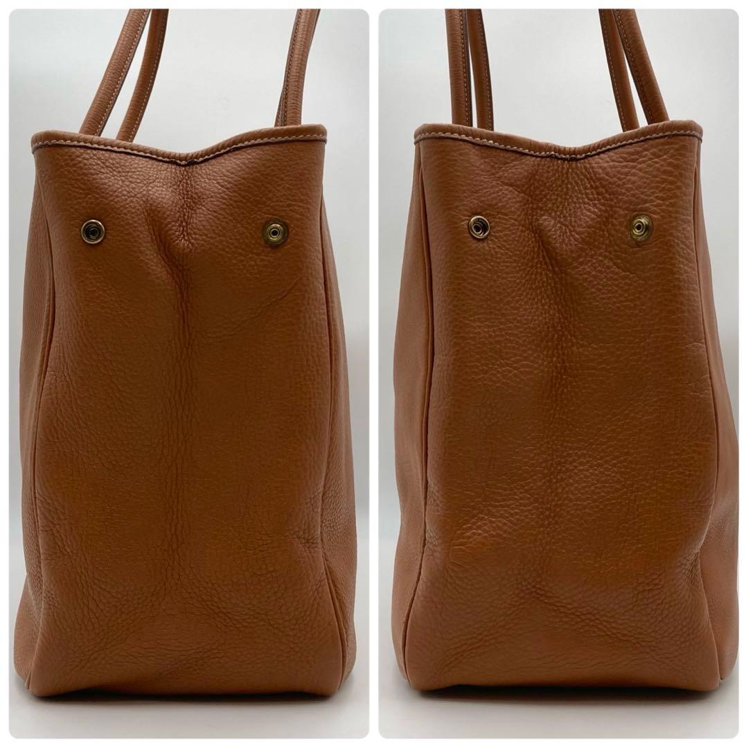 極美品✨ Cisei トートバッグ 茶色 レザー 大容量 ファスナー ビジネス