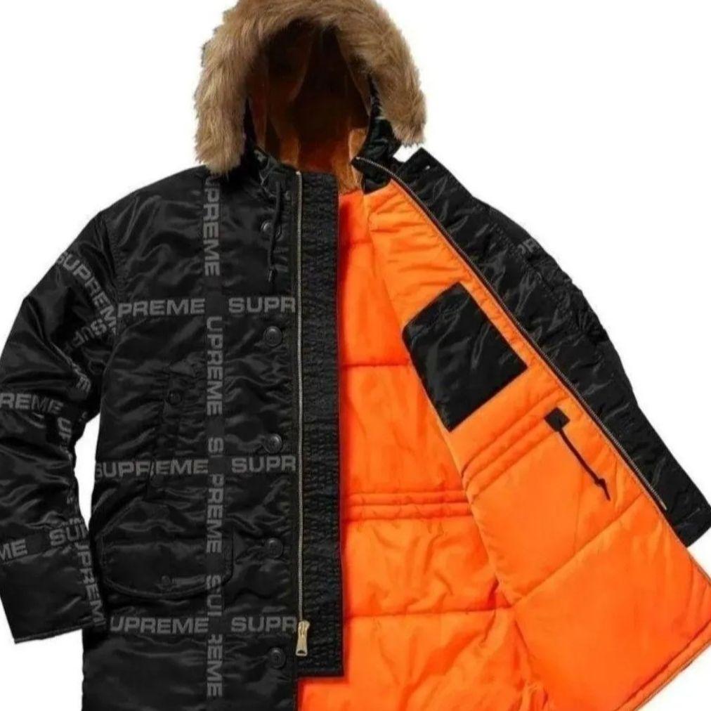 Supreme Logo Tape N-3B Parka シュプリームダウン