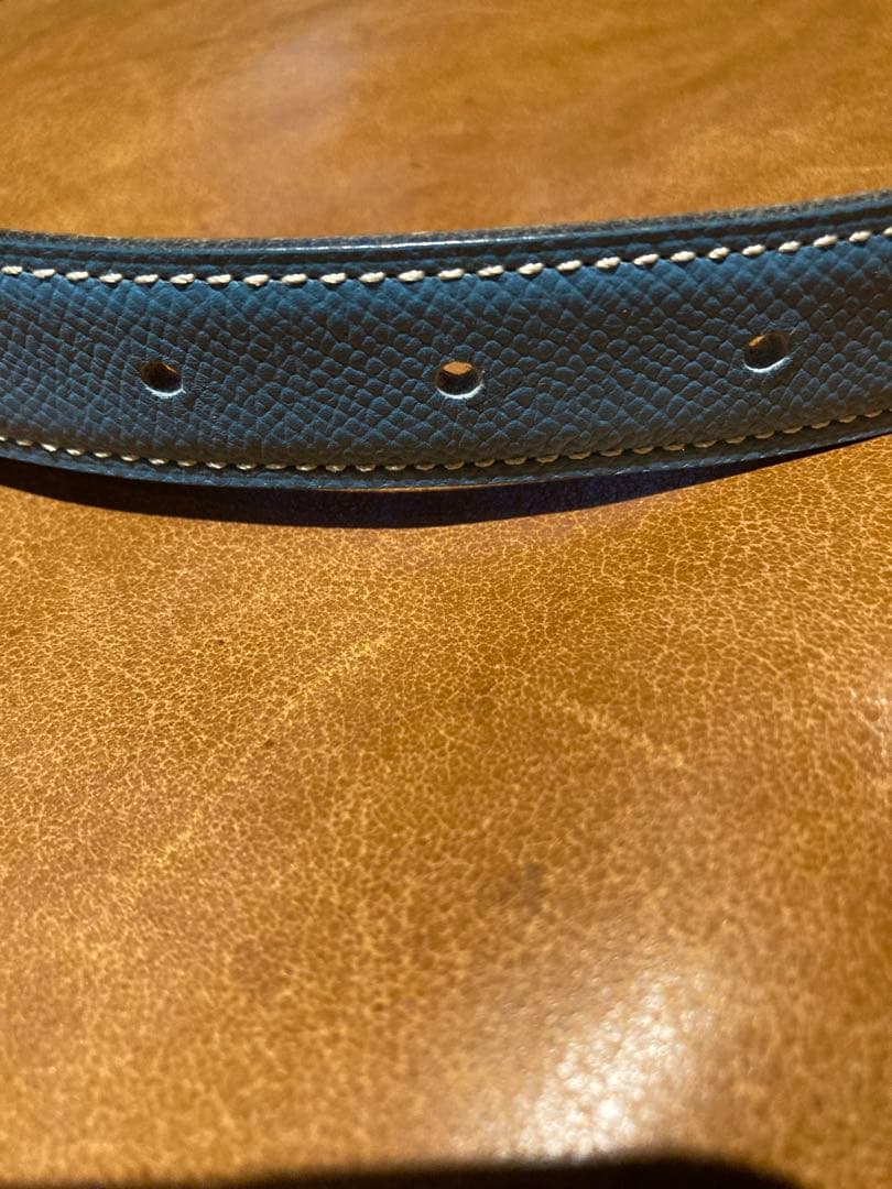 ほぼ新品　エルメス　ベルト　レディース　ブルー　ヴィンテージ　箱付き　付属品