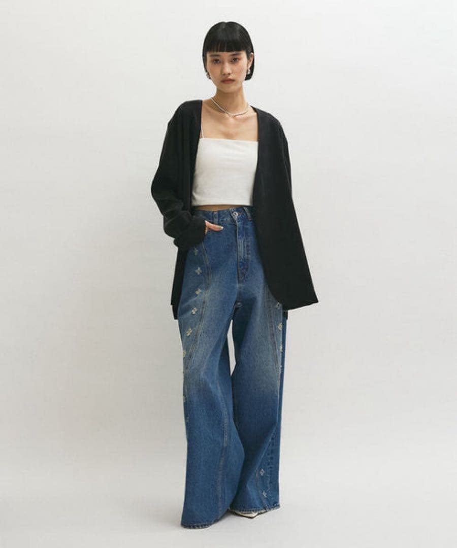 アダムエロペ - イノセンスフラワーデニム 36サイズ