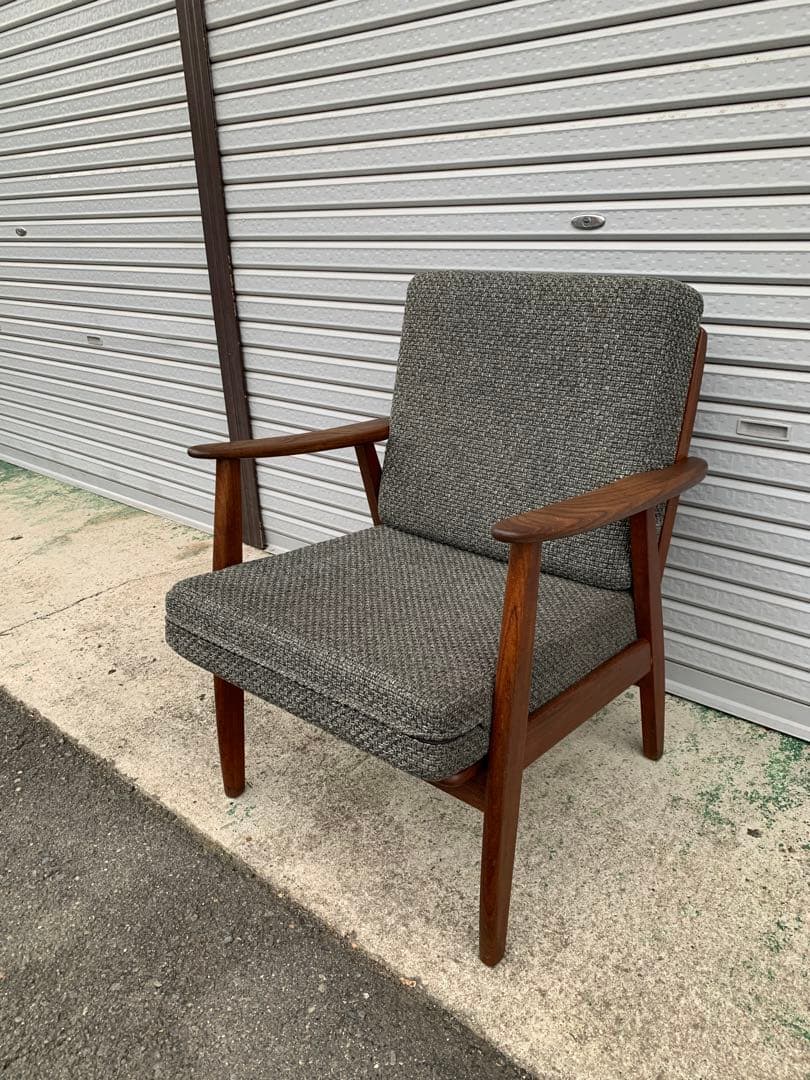特価＊デンマーク製/チーク材/ビンテージイージーチェア①
