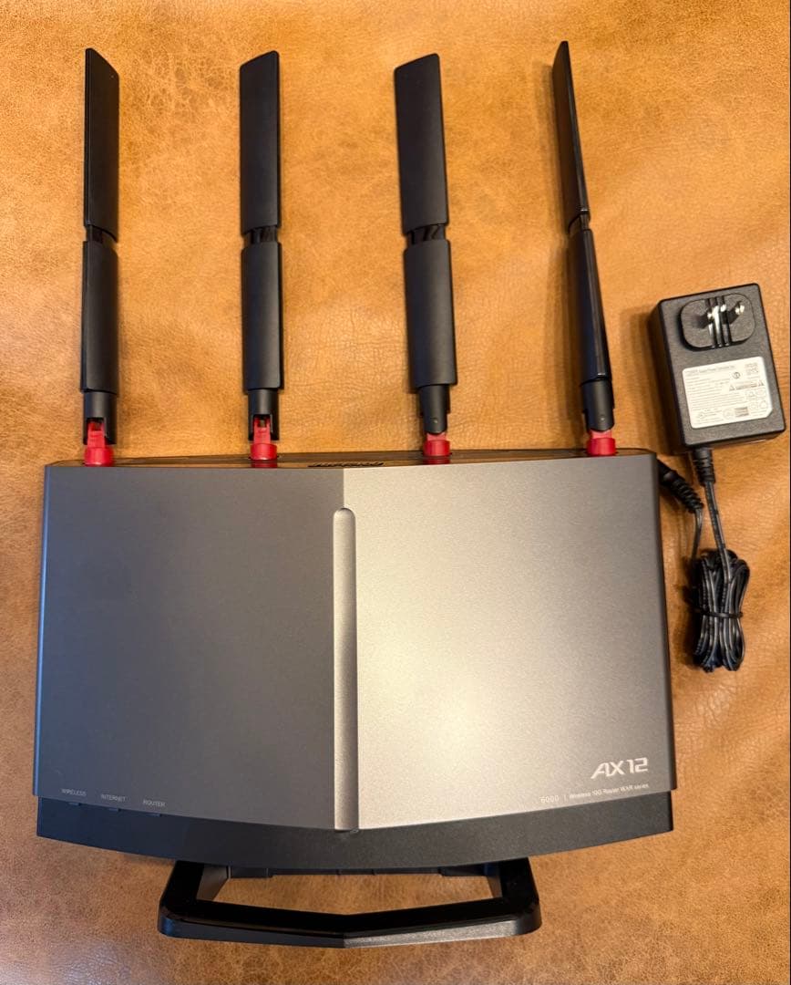 【ジャンク品】BUFFALO Wi-Fiルーター WXR-6000AX12P