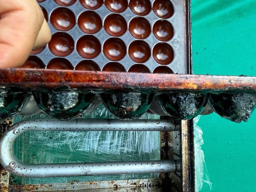 銅板　4枚 たこ焼き台 銅板 28穴×4 112穴