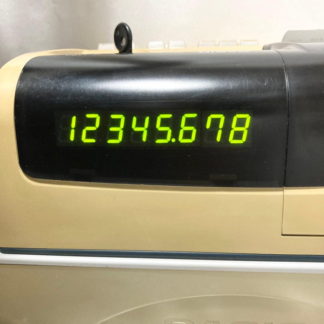 CASIO レジスター TE-M80 動作良好 ロール紙付 鍵付