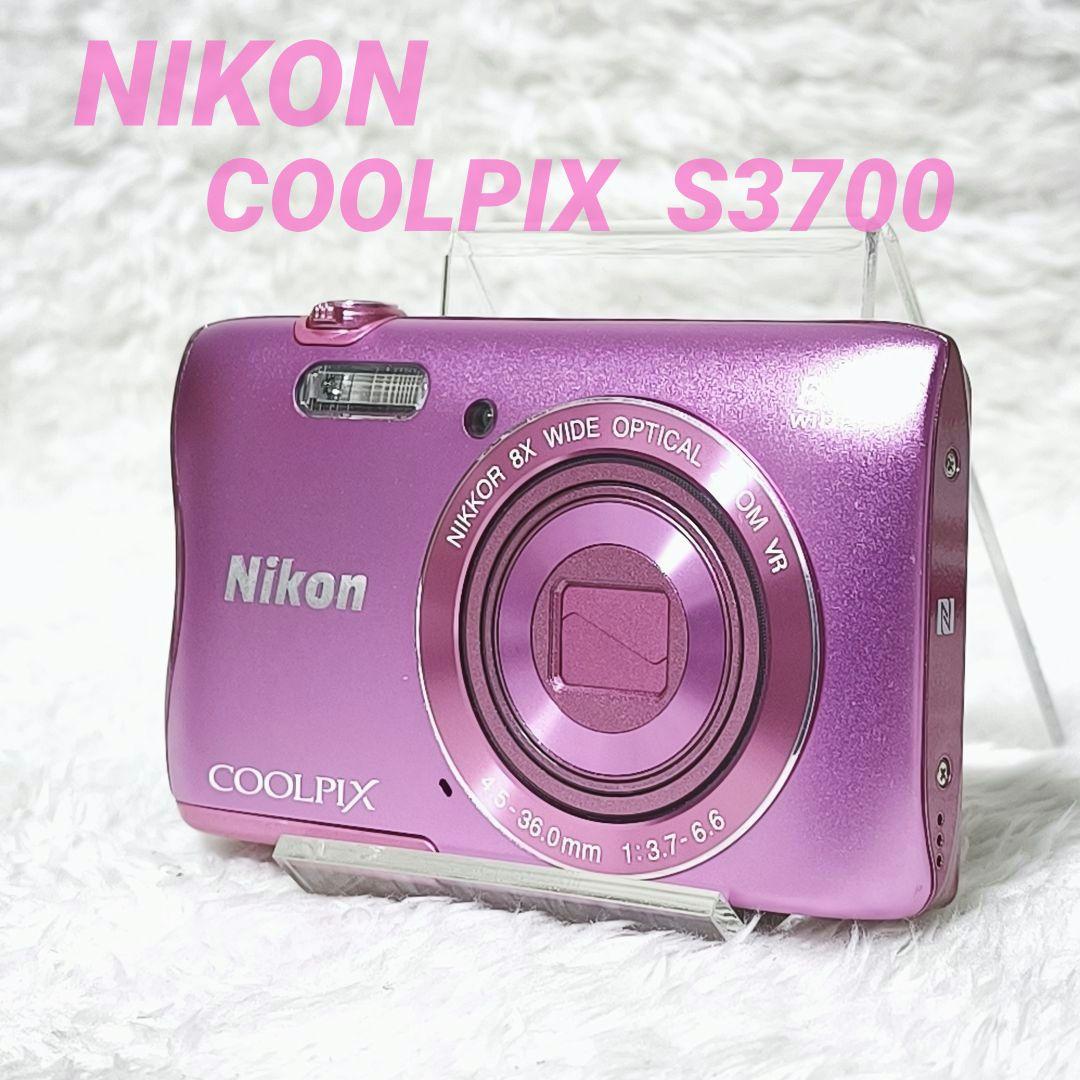 美品✨NIKON COOLPIX S3700 ピンク コンデジ デジカメ