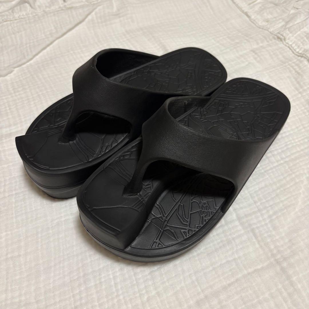 ラクバキRACBAKI ブラック イージーサンダルレディースS