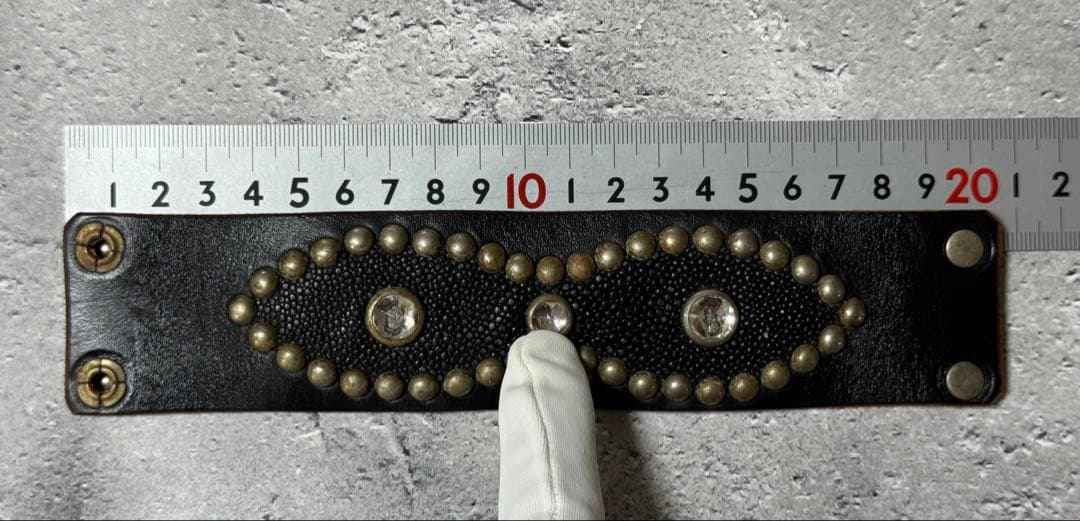 HTC ブレスレット ピーナッツ スティングレイ ブラック 1.75 inch