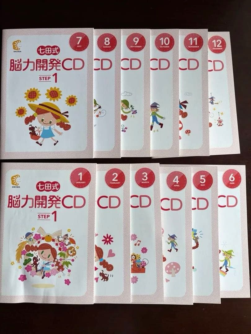 七田式能力開発CD STEP1 12ヶ月分（1年生）