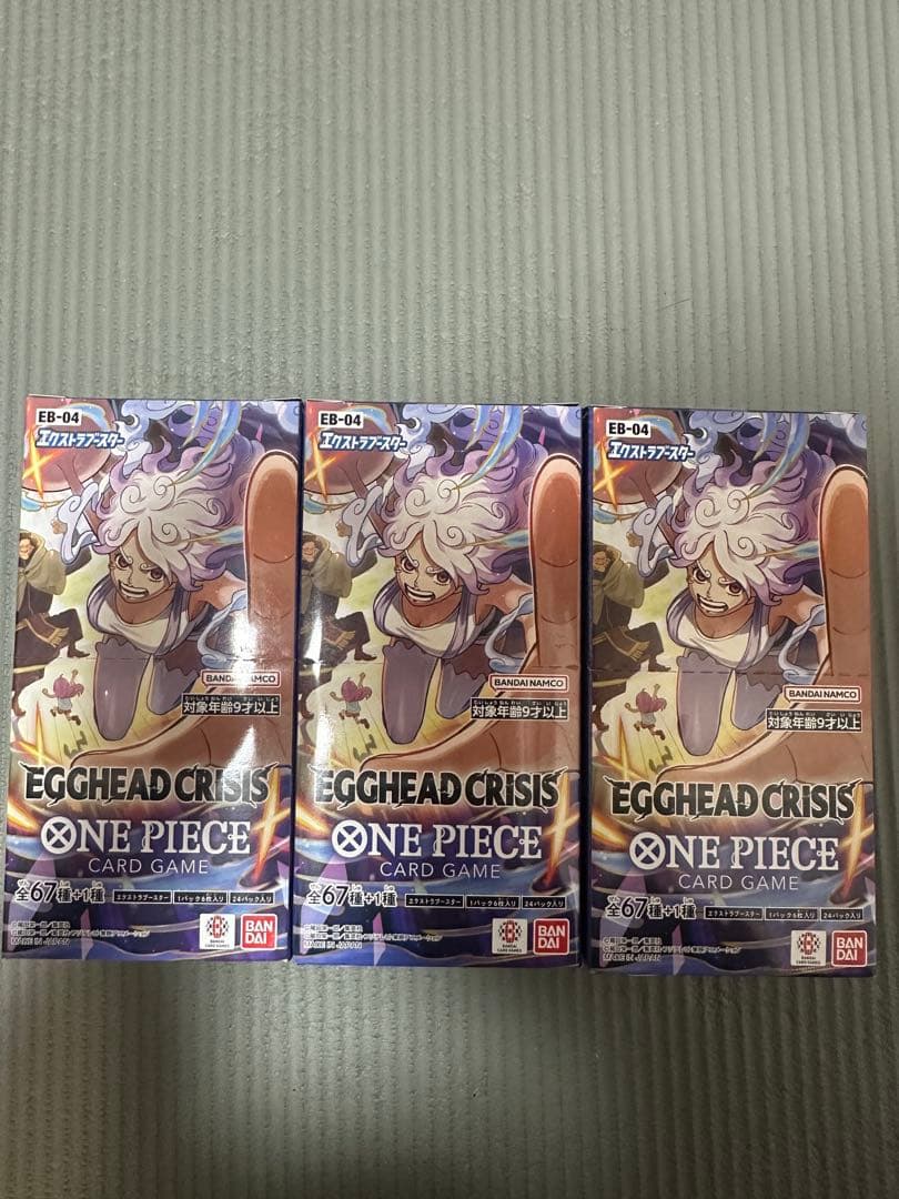 EGGHEAD CRISIS ONE PIECE カードゲーム 3box