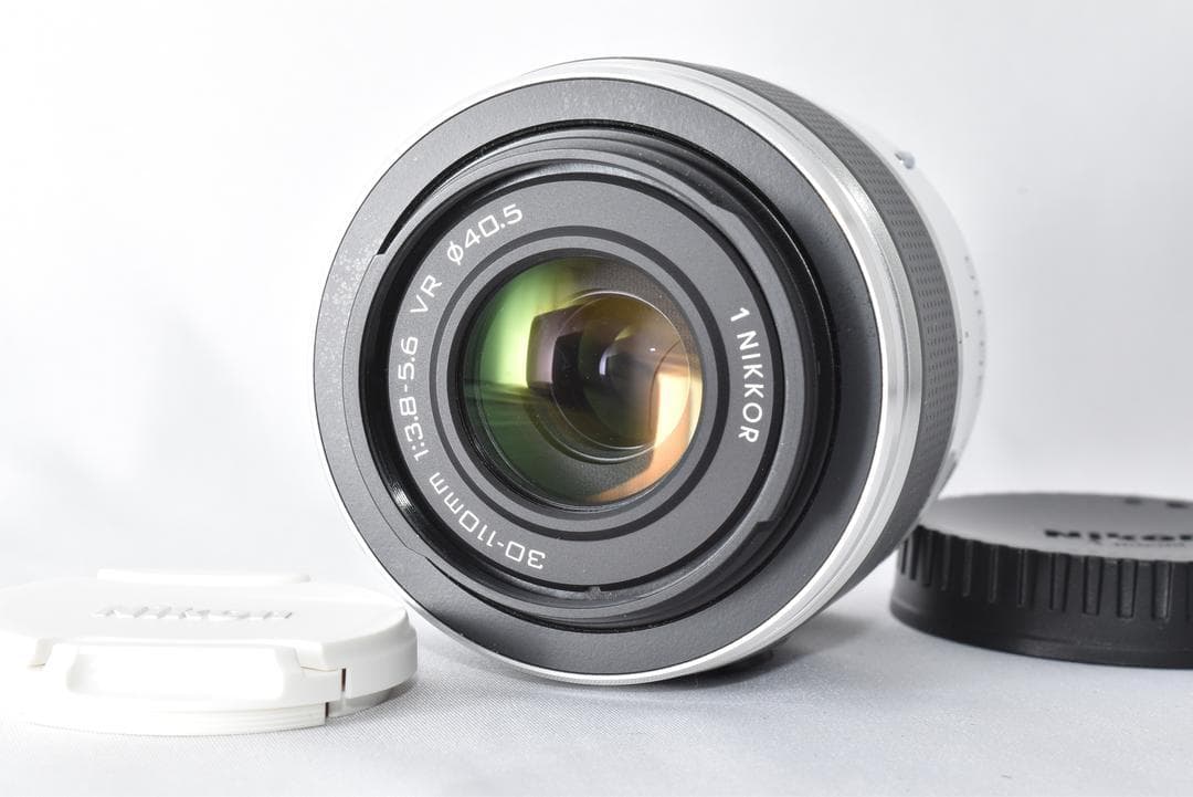 【美品】望遠ズームレンズ 1 NIKKOR VR 30-110mm ホワイト