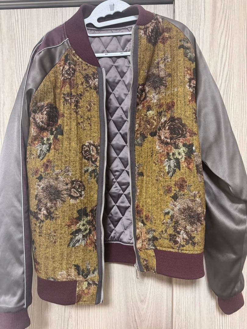 MLVINCE 花柄ボンバージャケット