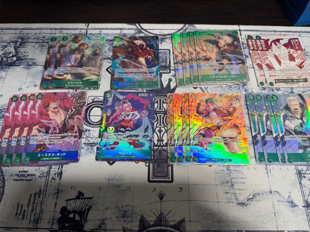 緑ミホーク　フルパラ　デッキセット　汎用パラレルセット付　リーダーパラレル