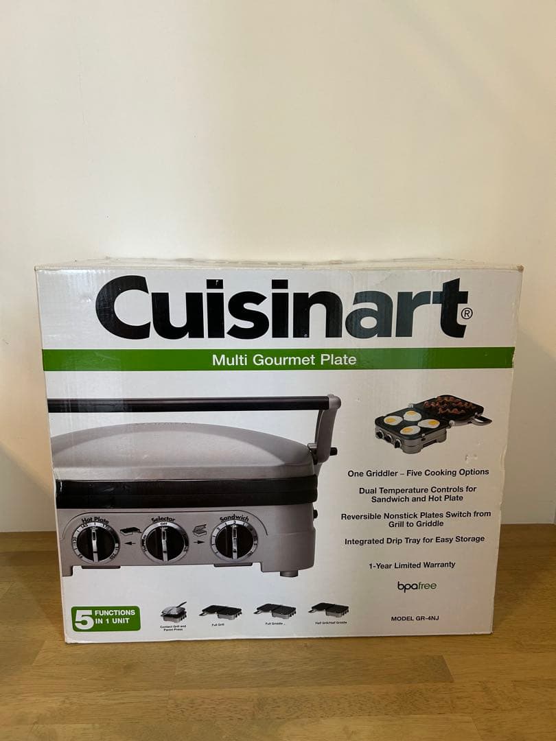 【新品未使用】Cuisinart クイジナート マルチグルメプレートGR-4NJ