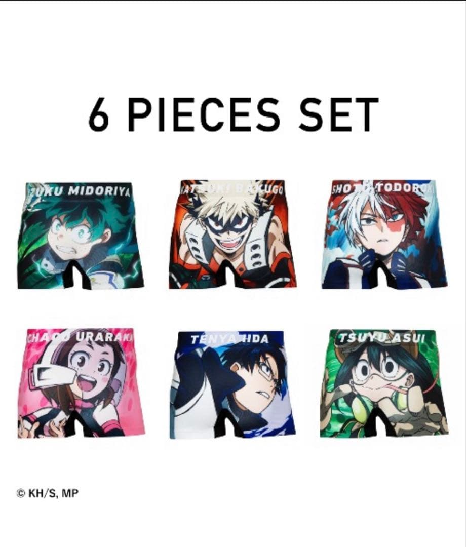 未開封　HIP SHOP僕のヒーローアカデミア ボクサーパンツ 6枚セット