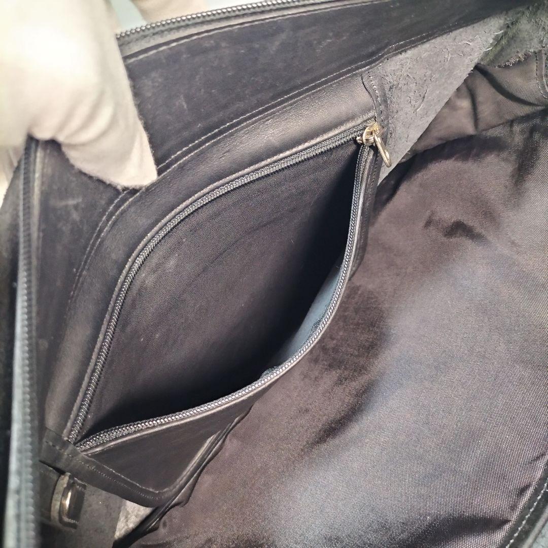 オールド コーチ 大容量 メッセンジャーバッグ 斜め掛け ショルダー 本革 黒