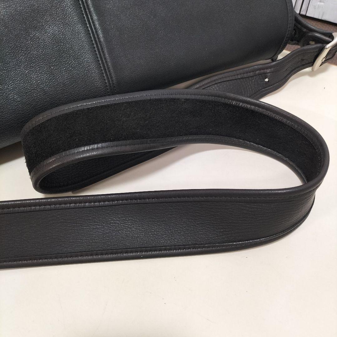 オールド コーチ 大容量 メッセンジャーバッグ 斜め掛け ショルダー 本革 黒