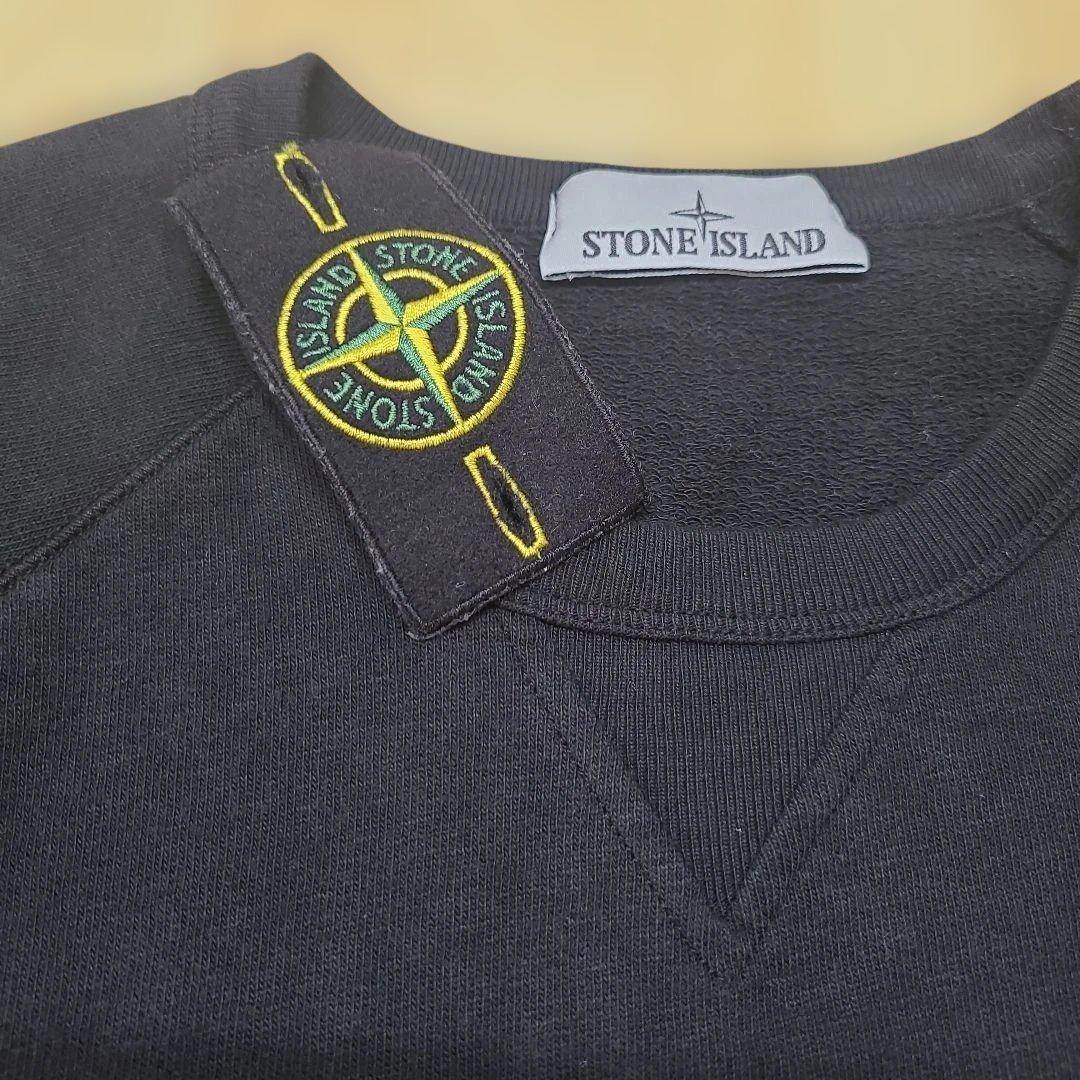 Stone  ストーンアイランド ブラッククルーネックトレーナー L