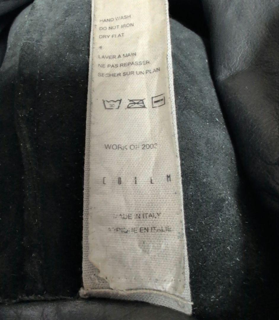 823　c diem レザージャケット　ブラック　ジップ　サイズ4