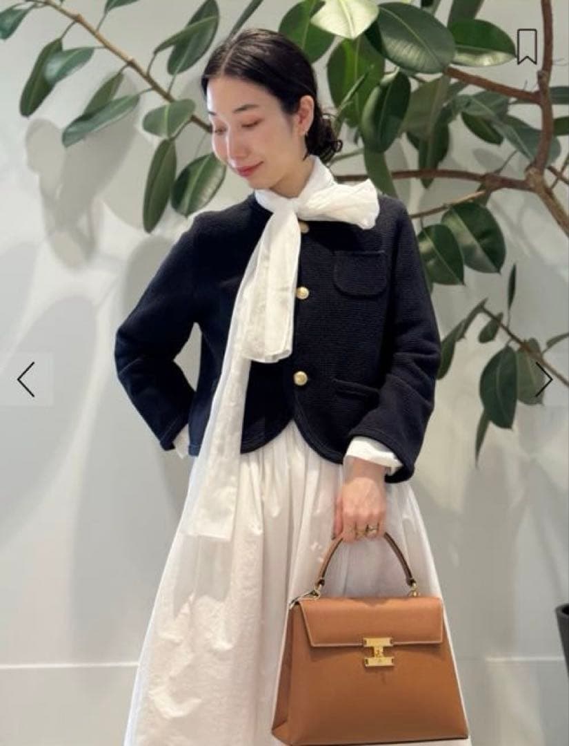 コンパクトブロード シフォンボウタイブラウス