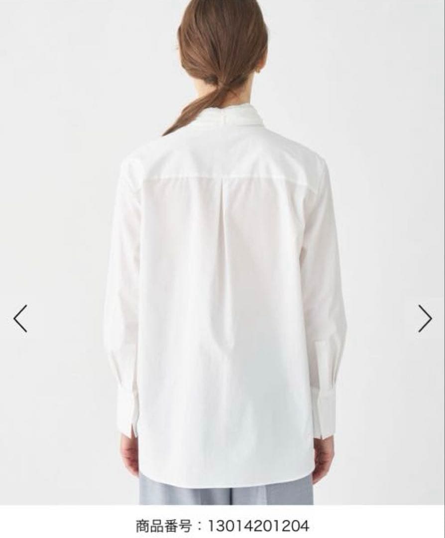 コンパクトブロード シフォンボウタイブラウス