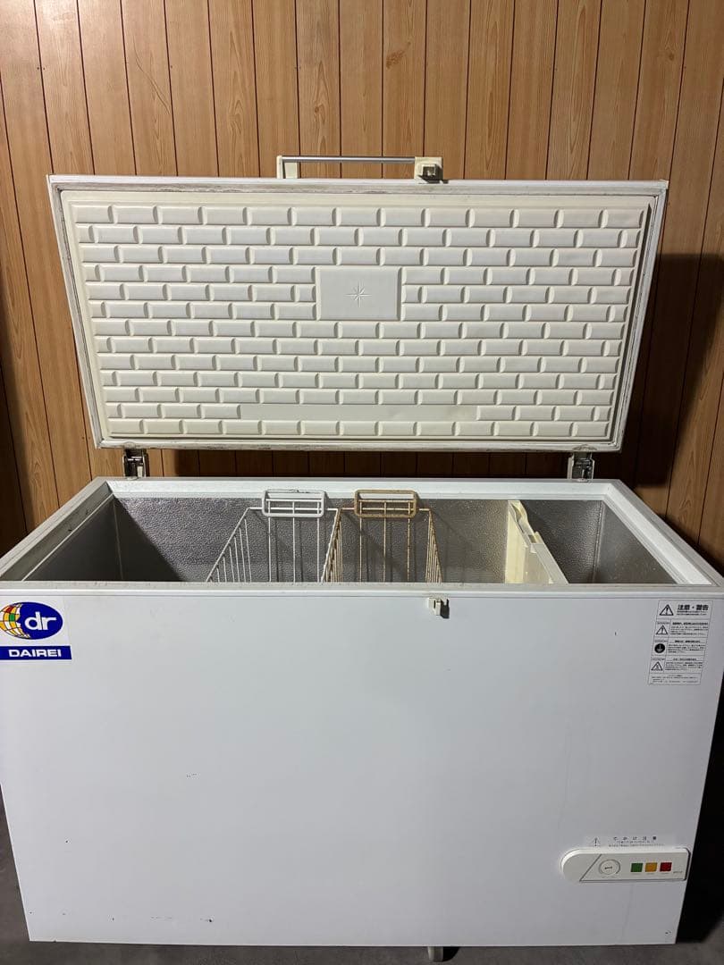 【現地引き取り限定・愛知】ダイレイ チェストフリーザー NPA-396-4