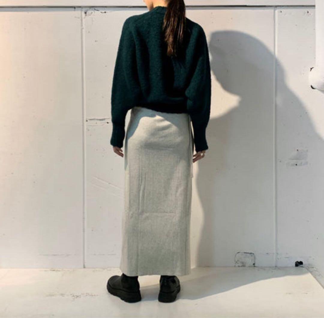 ATON アルパカモックネックニット　上代4.6万