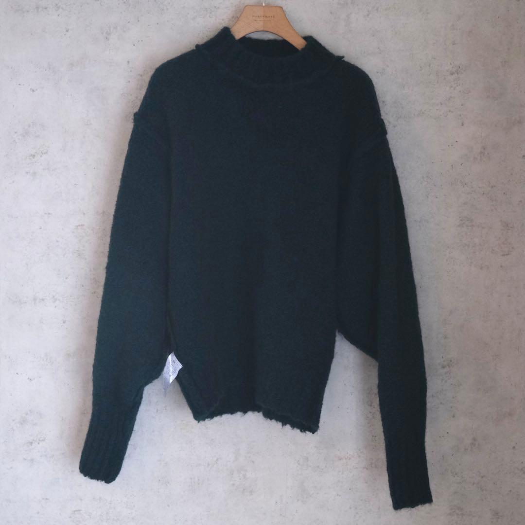 ATON アルパカモックネックニット　上代4.6万