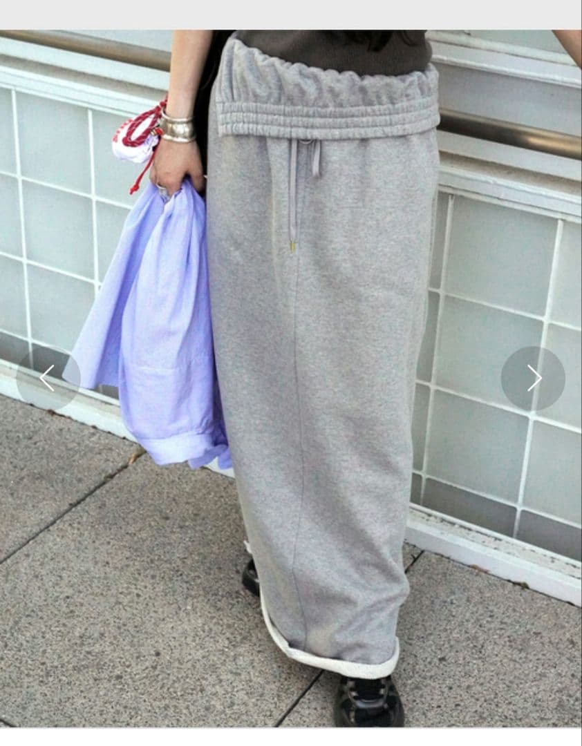 ap studio スウェット ロングスカート