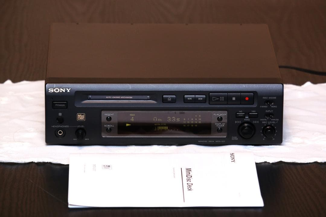 SONY MDS-S37　MD プレイヤー/レコーダー　日本製　完動品