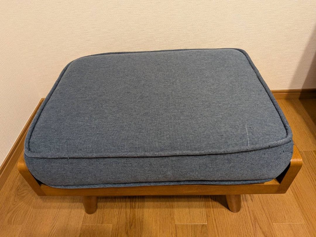 ソファ オットマン unico ALBERO ウォールナット ブルー