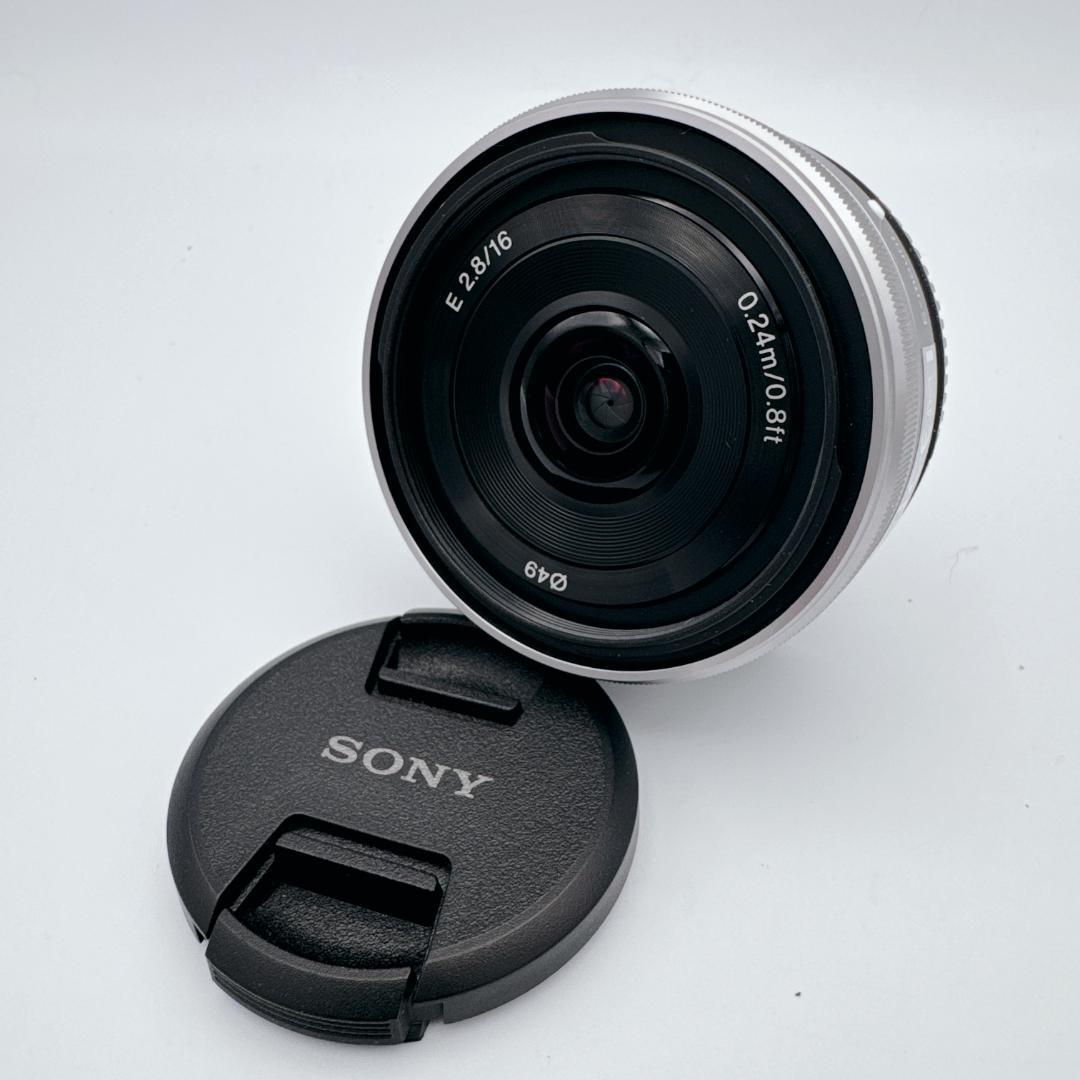 【美品】Sony E 16mm F2.8 SEL16F28 パンケーキレンズ
