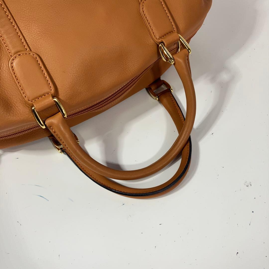 極美品グッチ ２way ボストンバッグ キャメル ブラウンGUCCI ショルダー