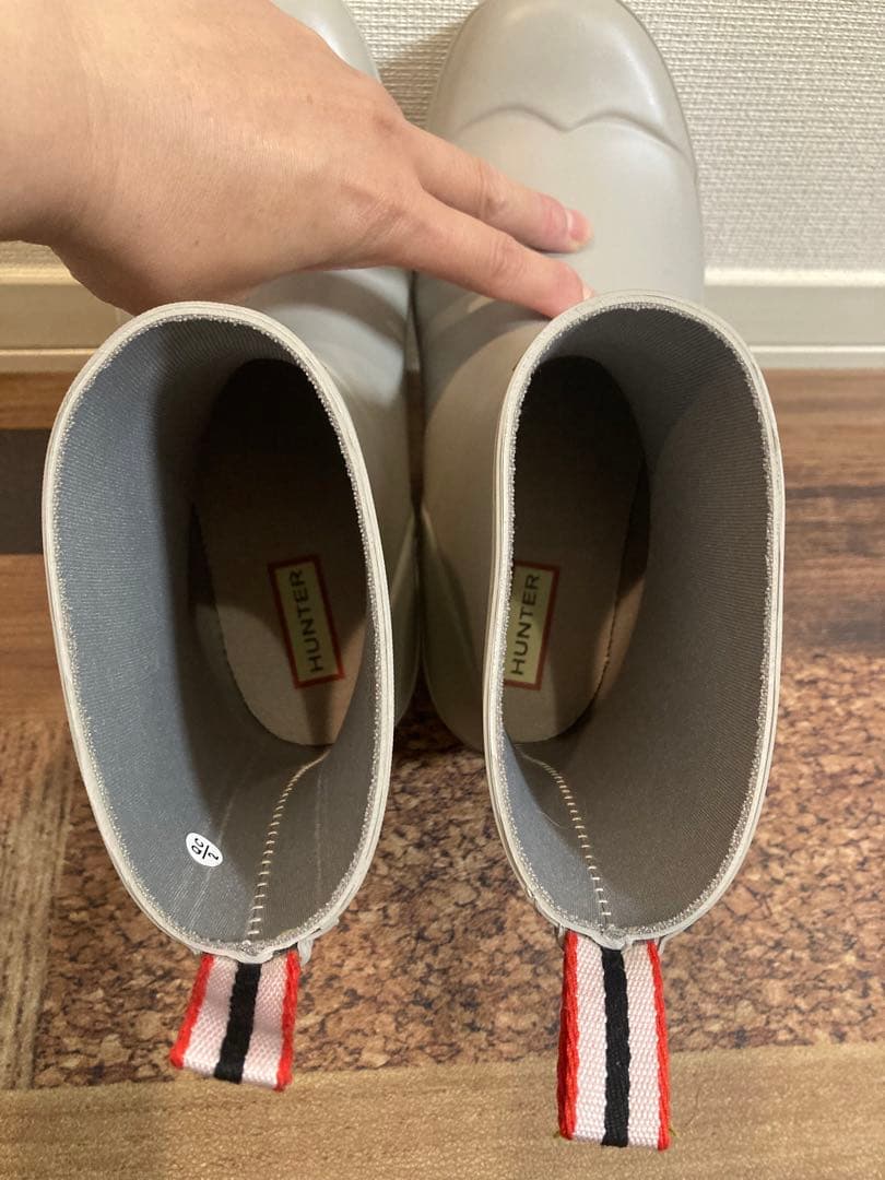 新品　ハンター　レインブーツ　スノーブーツ　オフホワイト　26㎝