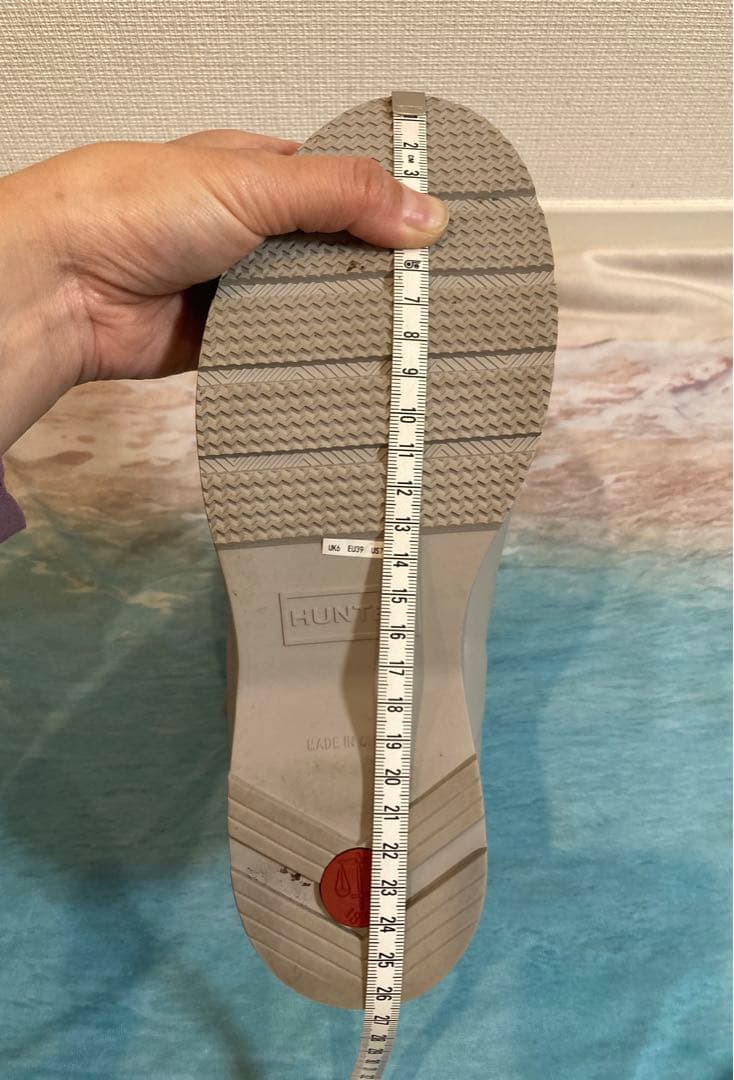 新品　ハンター　レインブーツ　スノーブーツ　オフホワイト　26㎝