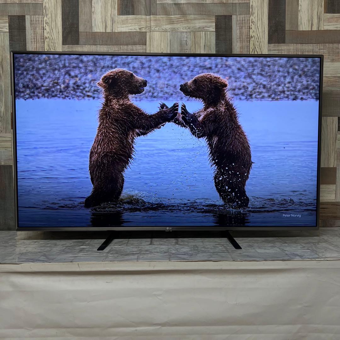即日受渡❣️全国送料込LG55型4K液晶テレビWチューナー Netflix視聴可