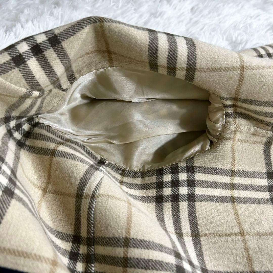 美品✨《バーバリーロンドン》カシミヤ混 ダブルフェイス フーデッドコート36