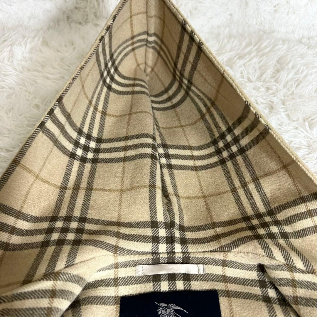 美品✨《バーバリーロンドン》カシミヤ混 ダブルフェイス フーデッドコート36