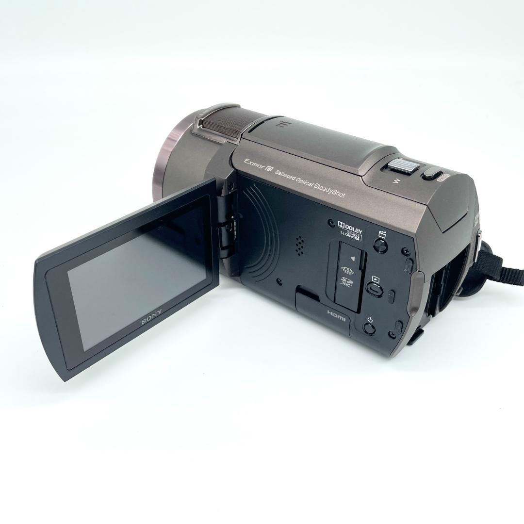 即配【美品】SONY FDR-AX45 ブロンズブラウン 4K ビデオカメラ