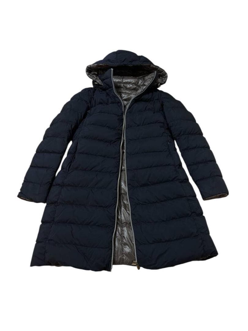 か*ん様 ヘルノ ダウンコート ダウンジャケット リバーシブル フード付き 48