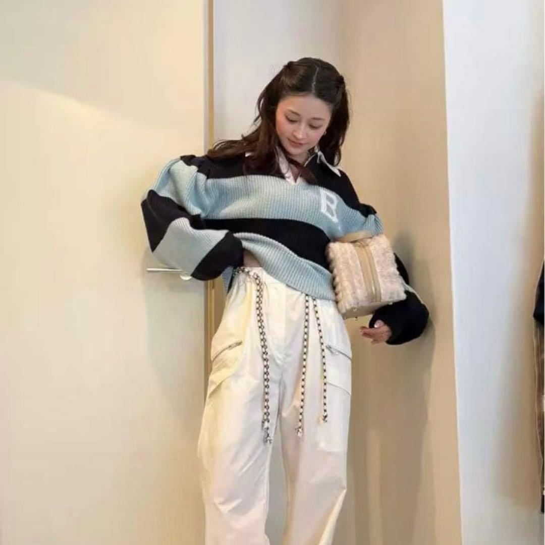 bibiy. B. POLO KNIT ブルー