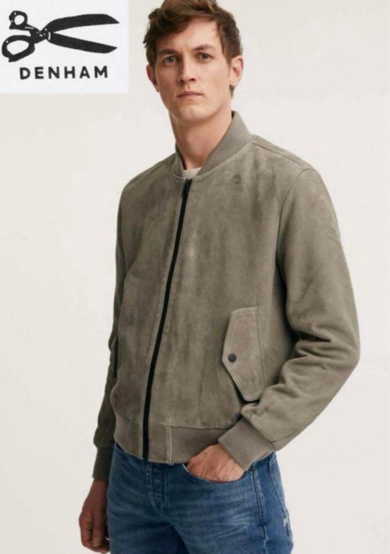 デンハム スエード ボンバージャケット