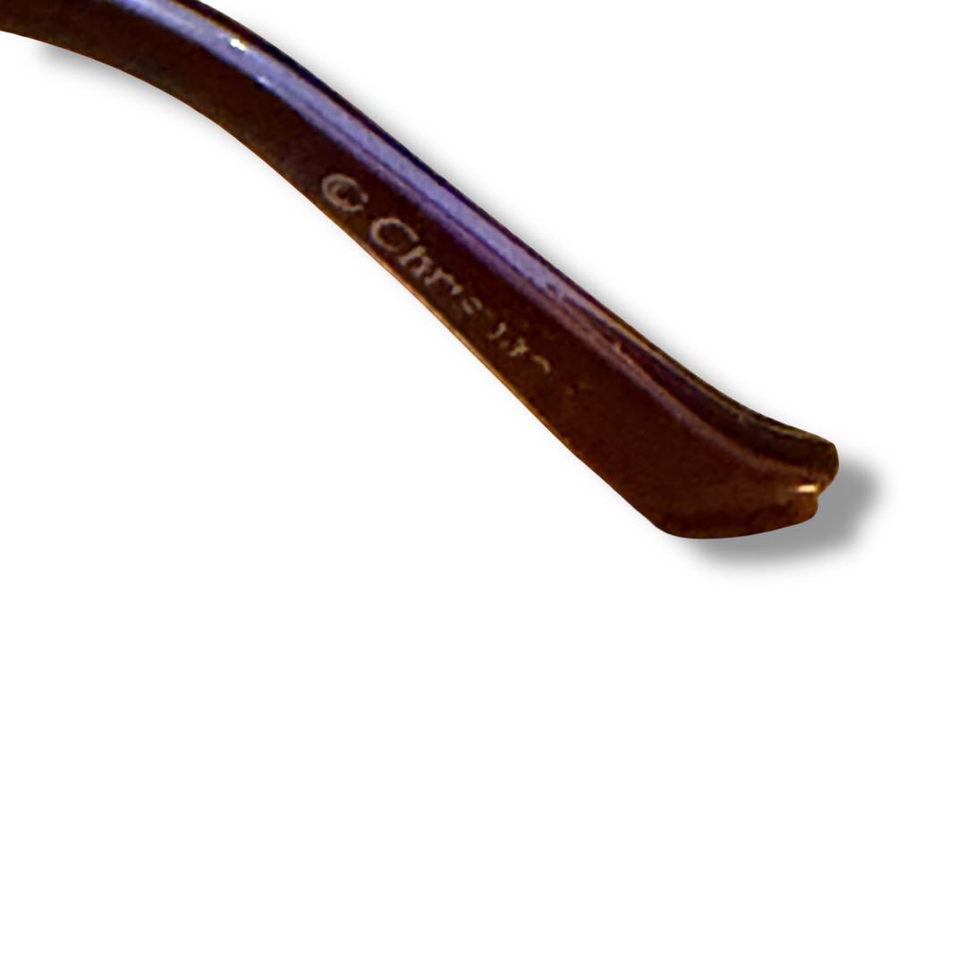 ディオール Dior サングラス ハート　パープル　紫　y2k ラインストーン