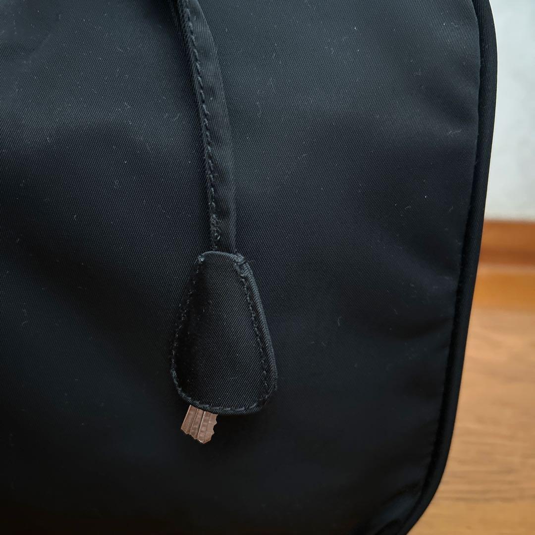 c*♡様 PRADA ブラック ナイロンボストンバッグ（鍵と南京錠付き）