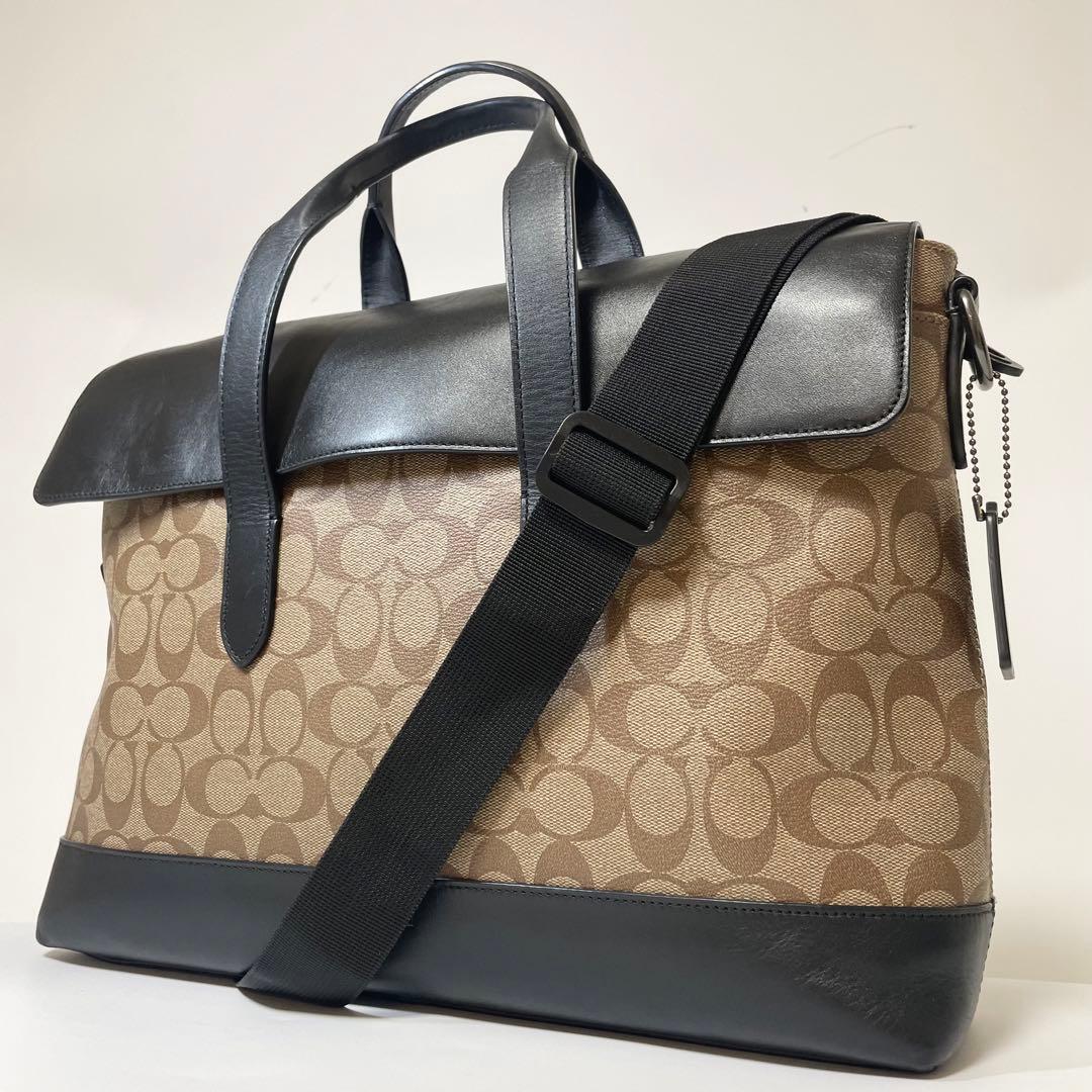 極美品✨COACH ビジネスバッグ ビリーフケース ハミルトン 2way 大容量