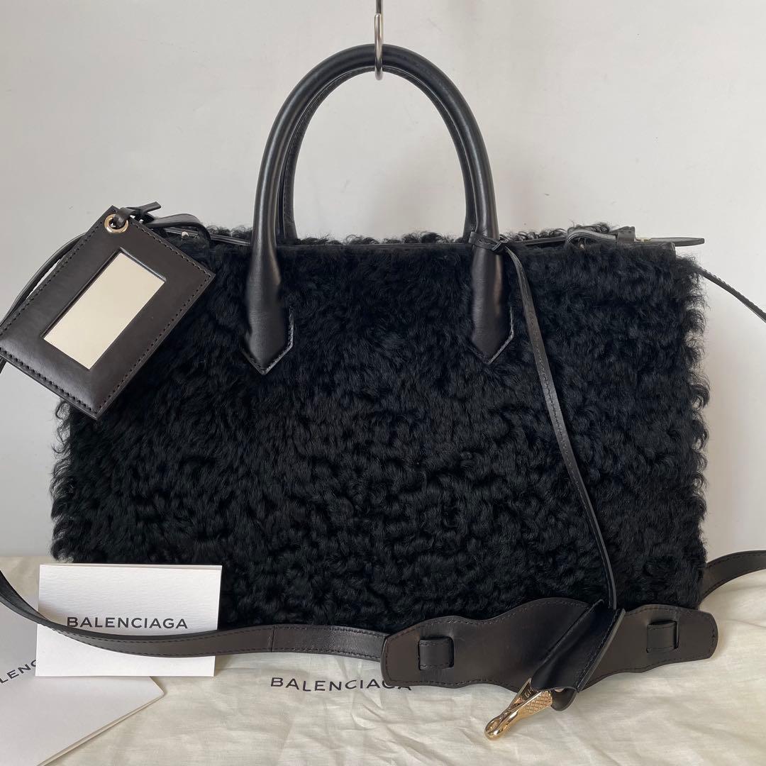 【極美品】バレンシアガ パドロック ヌード ワーク メリノシープ 2way 黒