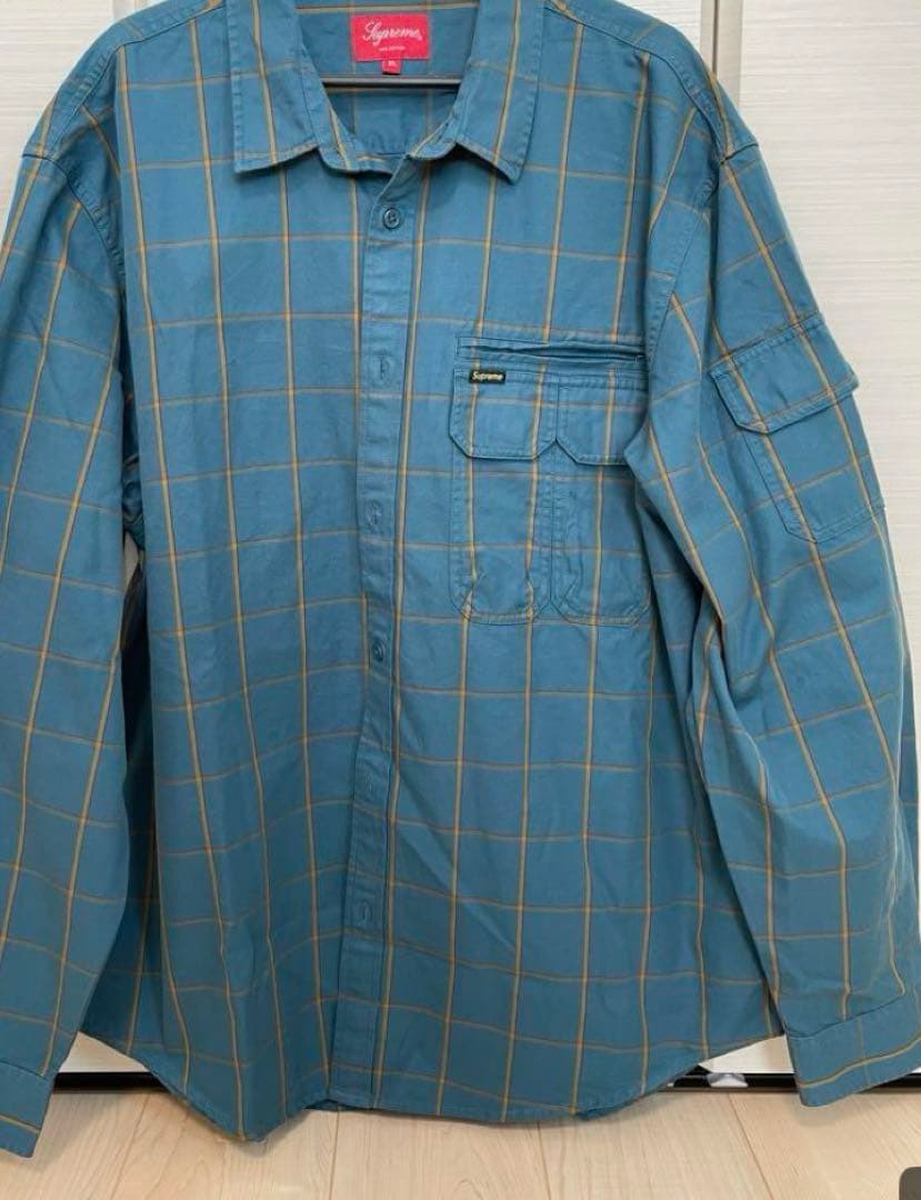 ガ*ン様 Supreme Twill Multi Pocket Shirt XL